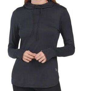 NWT - Reebok Black Heather Fired Up Hoodie - Size Large
